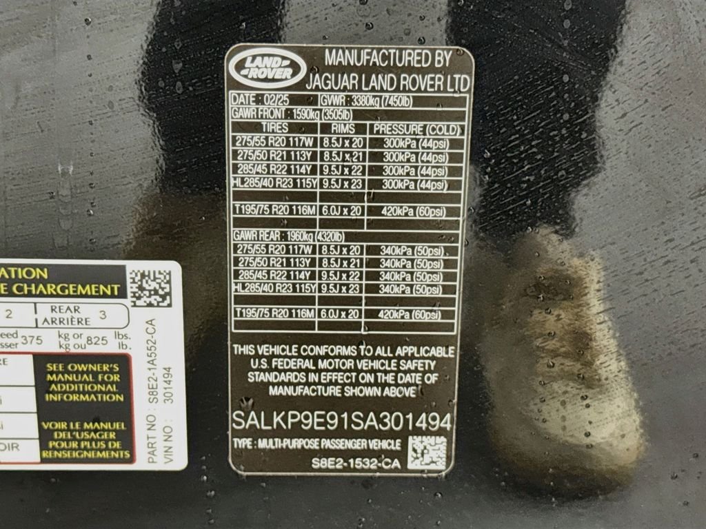 Certified Used 2025 Black Land Rover SE image 33