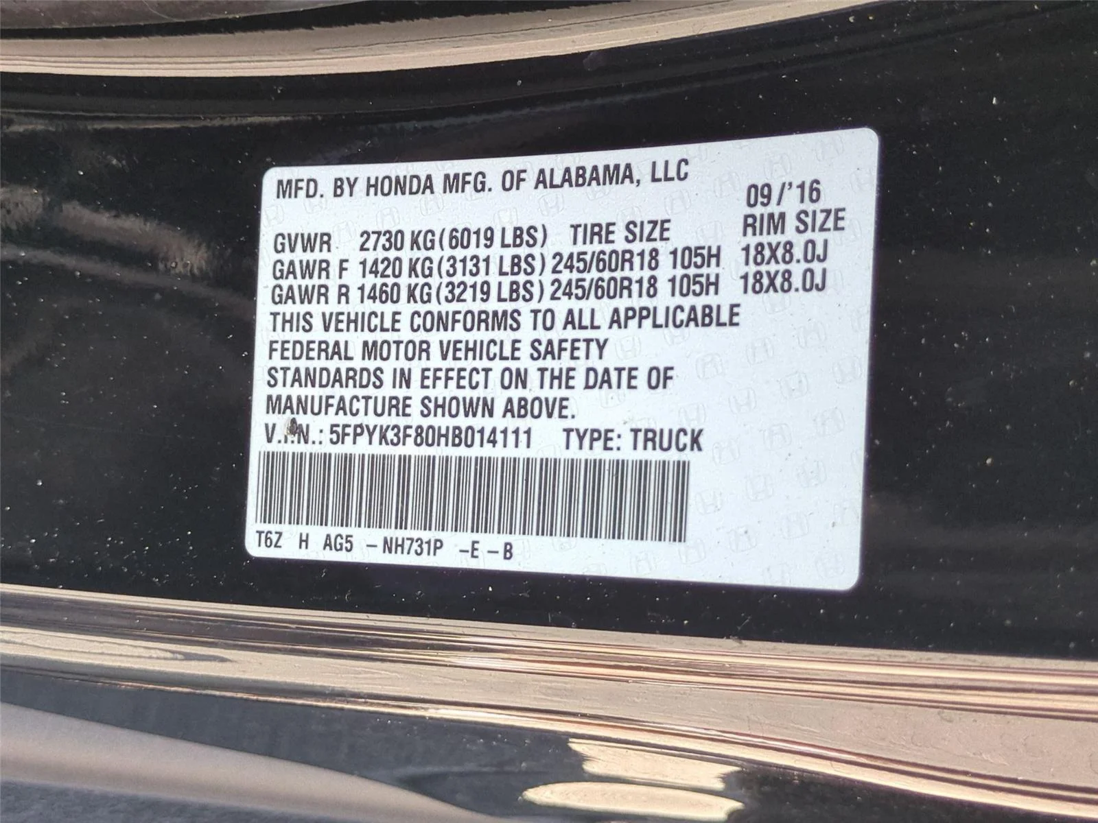 Used 2017 Crystal Black Pearl Honda Black Edition image 42