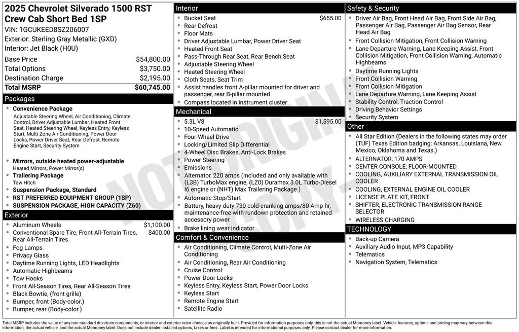 Used 2025 Gray Chevrolet RST image 6