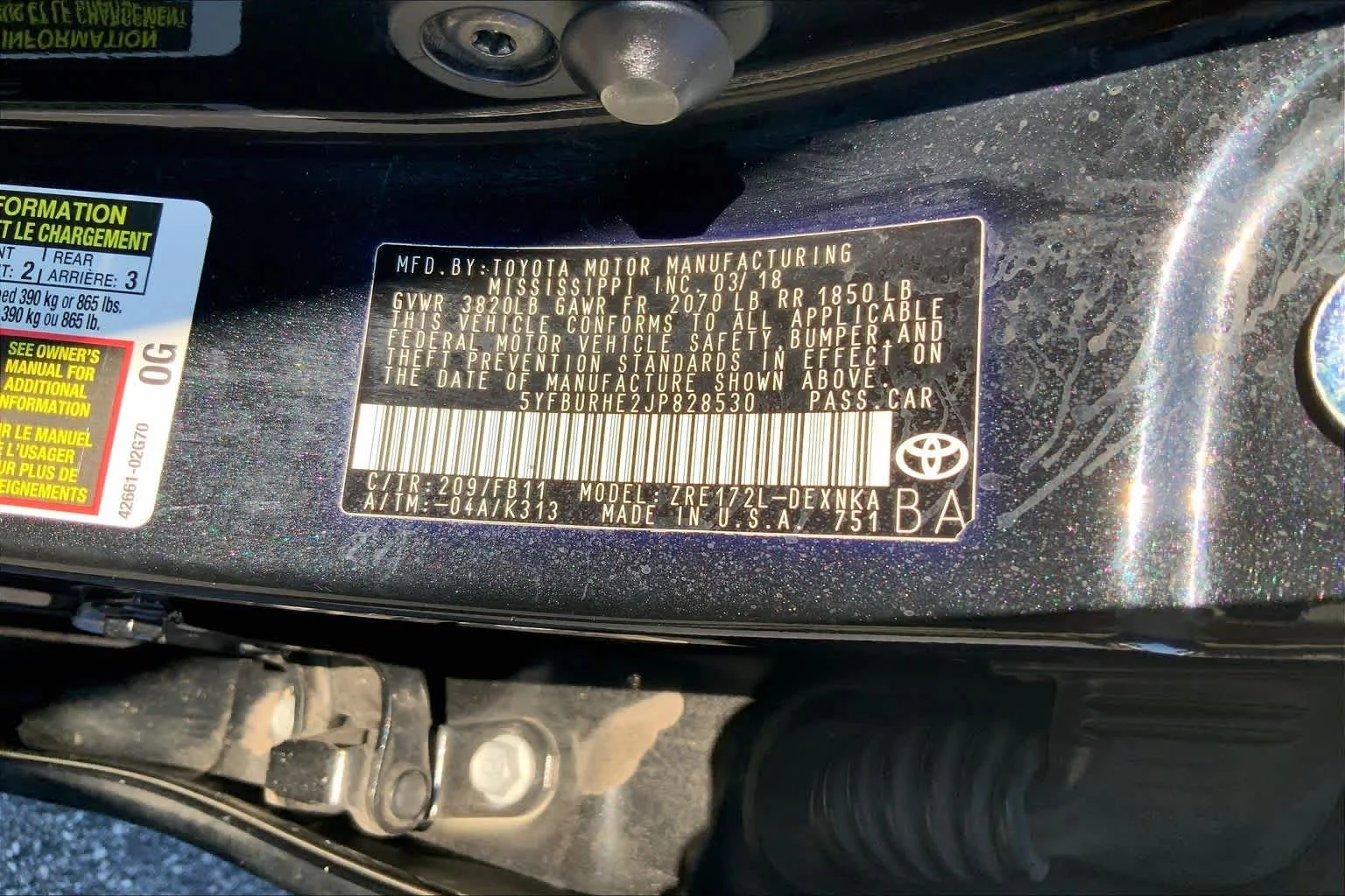 Used 2018 Black Sand Pearl Toyota L image 28