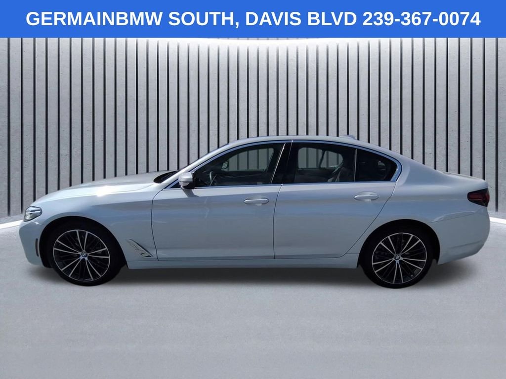 Certified Used 2023 White Metallic BMW 540i xDrive image 8