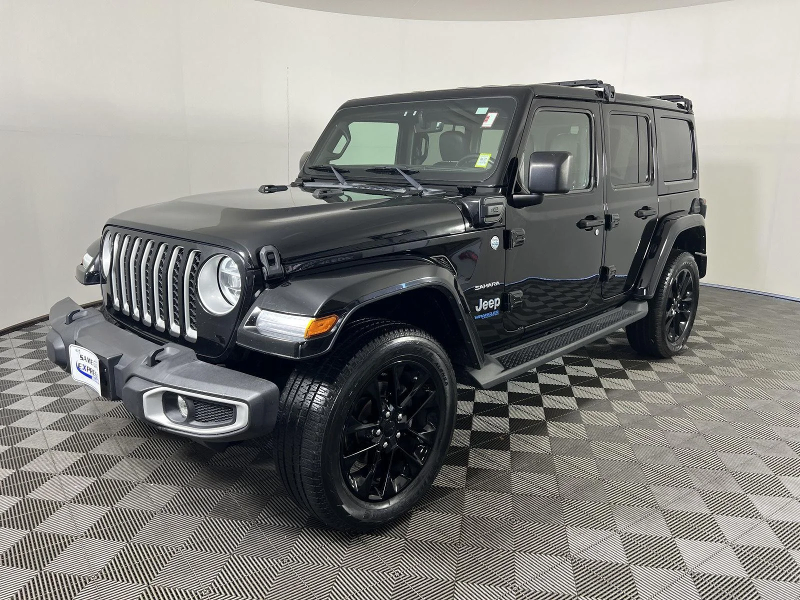 Used 2021 Black Clearcoat Jeep Unlimited Sahara 4xe image 26