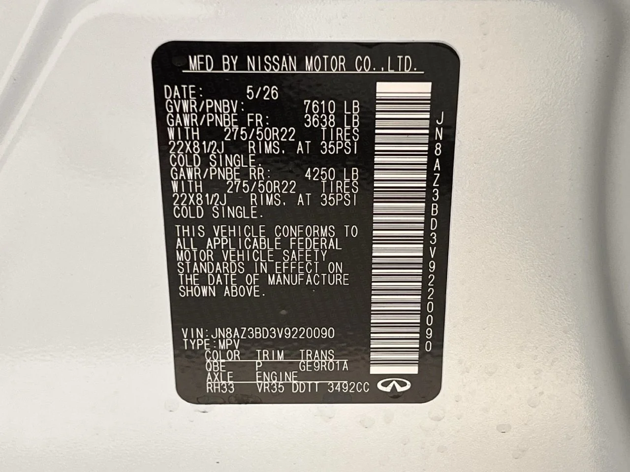 New 2027 RADIANT WHITE INFINITI Luxe 2WD image 29