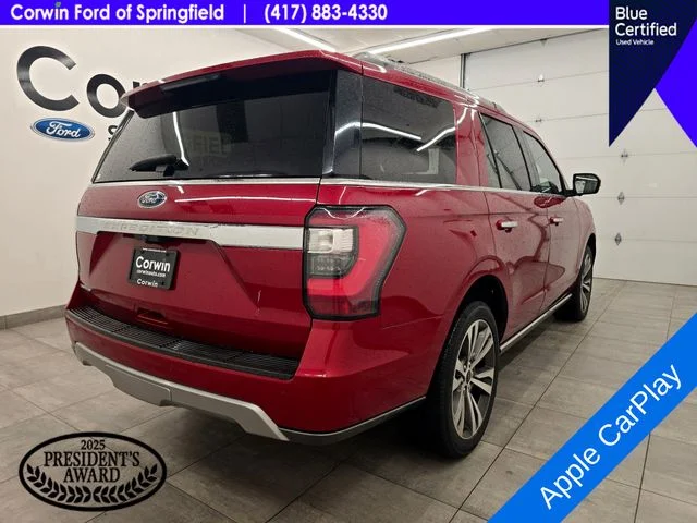Certified Used 2021 Rapid Red Metallic Tinted Clearcoat Ford Limited image 7