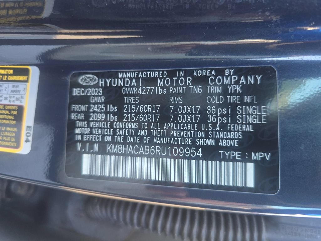 Used 2024 Denim Blue Pearl Hyundai SE image 22