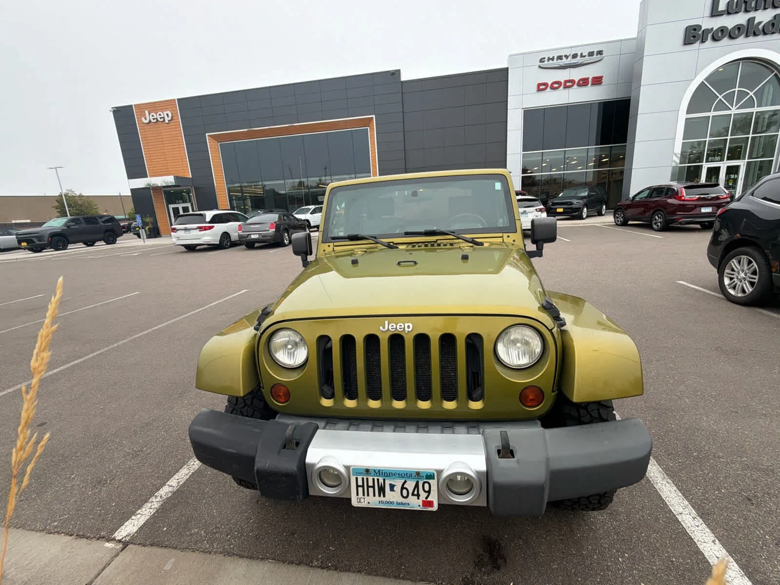 Used 2008 Rescue Green Metallic Jeep Sahara image 3