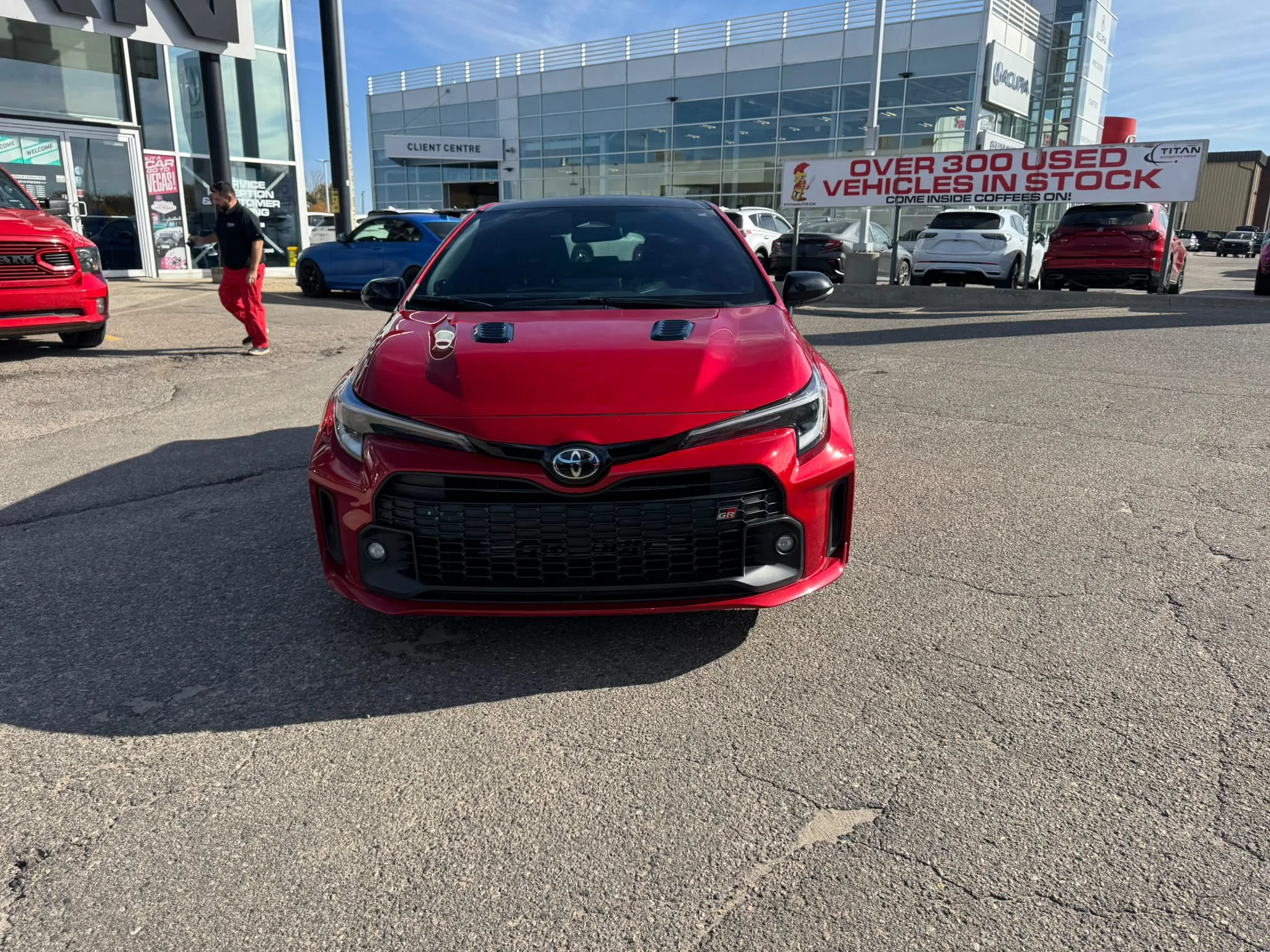Certified Used 2023 Supersonic Red Toyota Circuit Edition AWD*300HP!! | 1 of 181 | 6spd Manual | Htd Suede Seats | Carbon Roof | Htd Wheel image 4