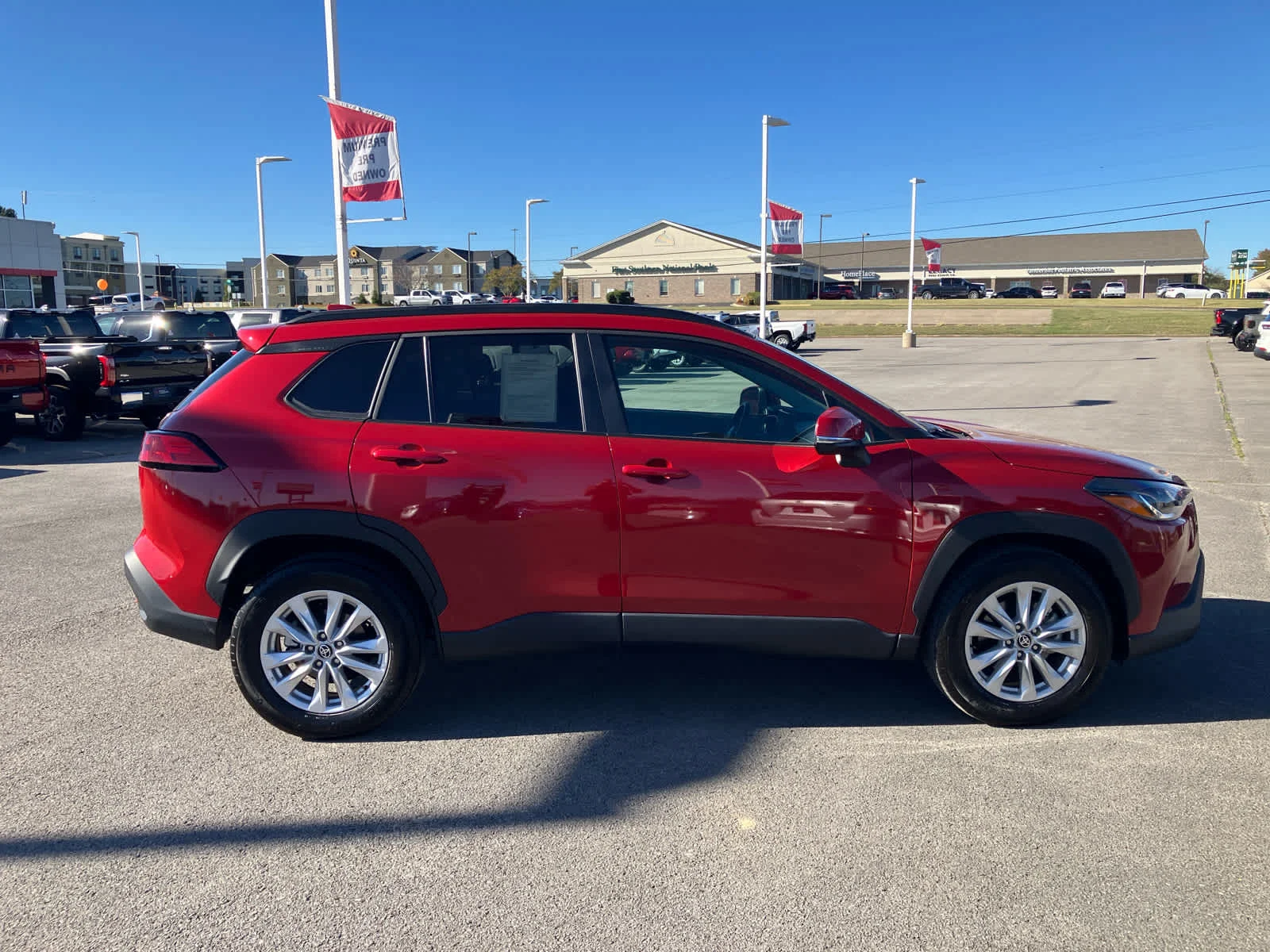Used 2023 Barcelona Red Metallic Toyota LE image 8