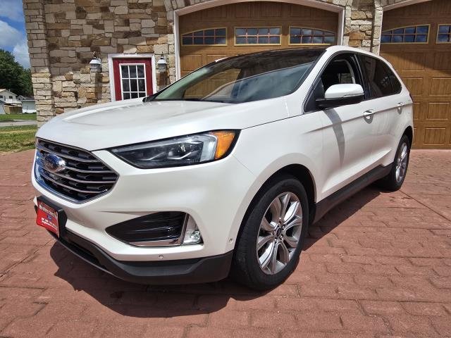 Used 2019 White Platinum Tri-Coat Metallic FORD TITANIUM image 7