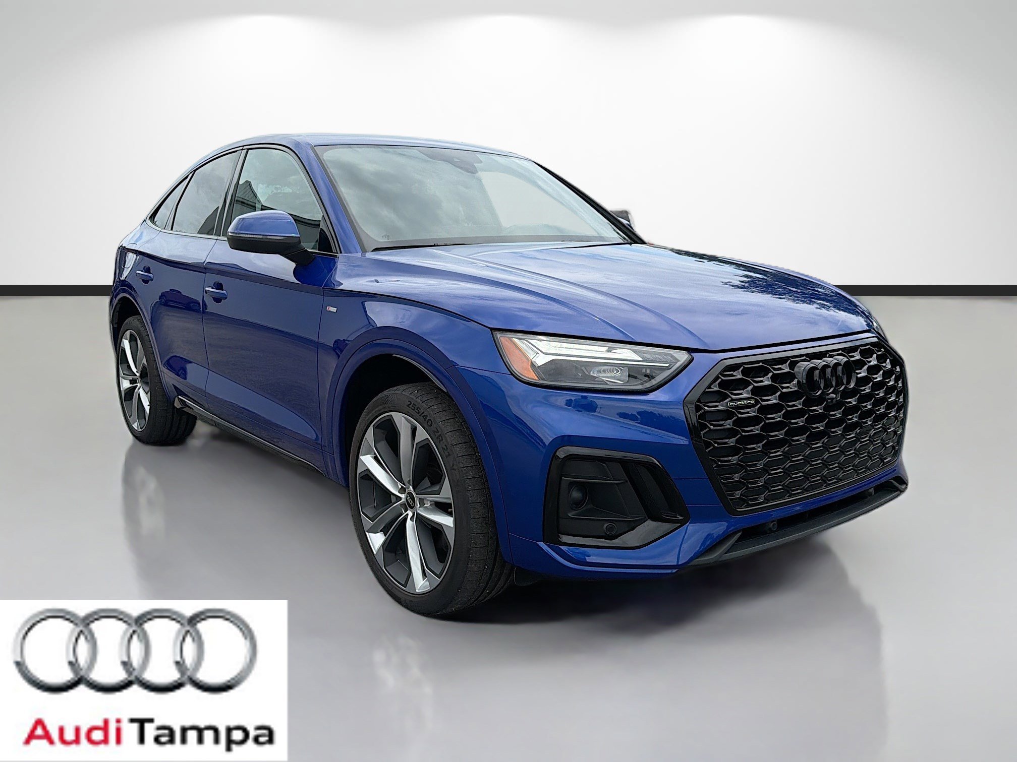 Certified Used 2023 Blue Metallic Audi S line Premium Plus image 1