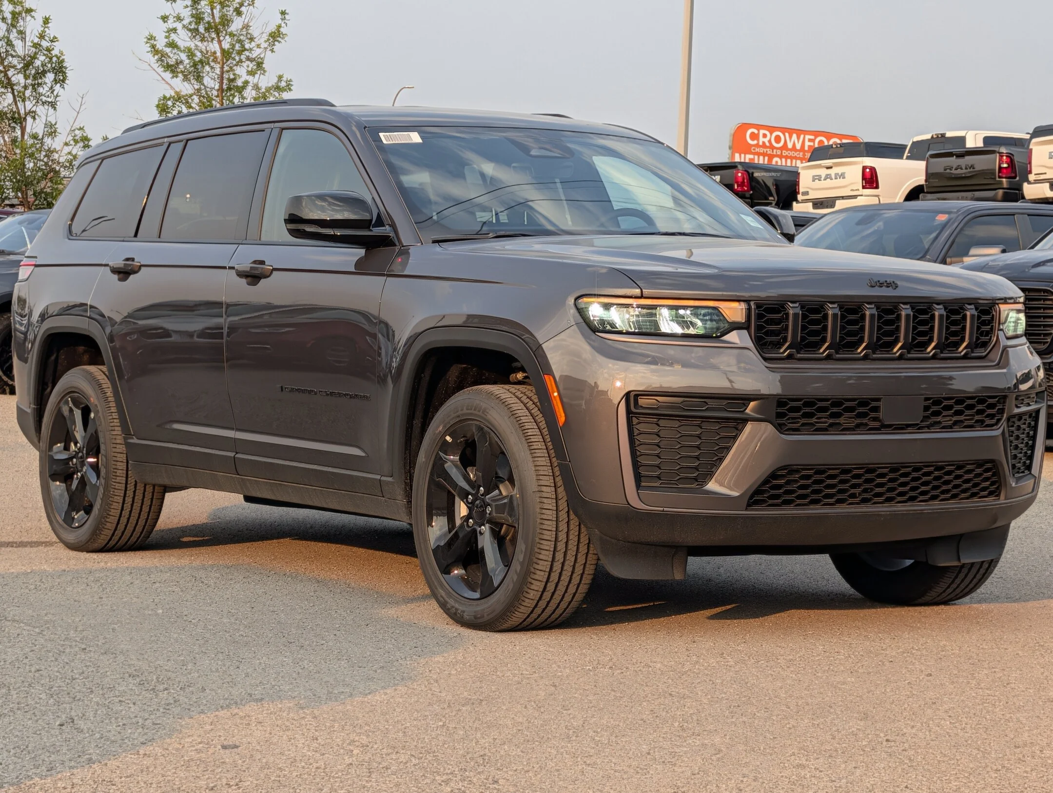 New 2026 Grey Jeep Altitude - - 20 Gloss Black Wheels - Capri Leatherette/Suede - Remote Start - Altitude Pkg & More! image 2