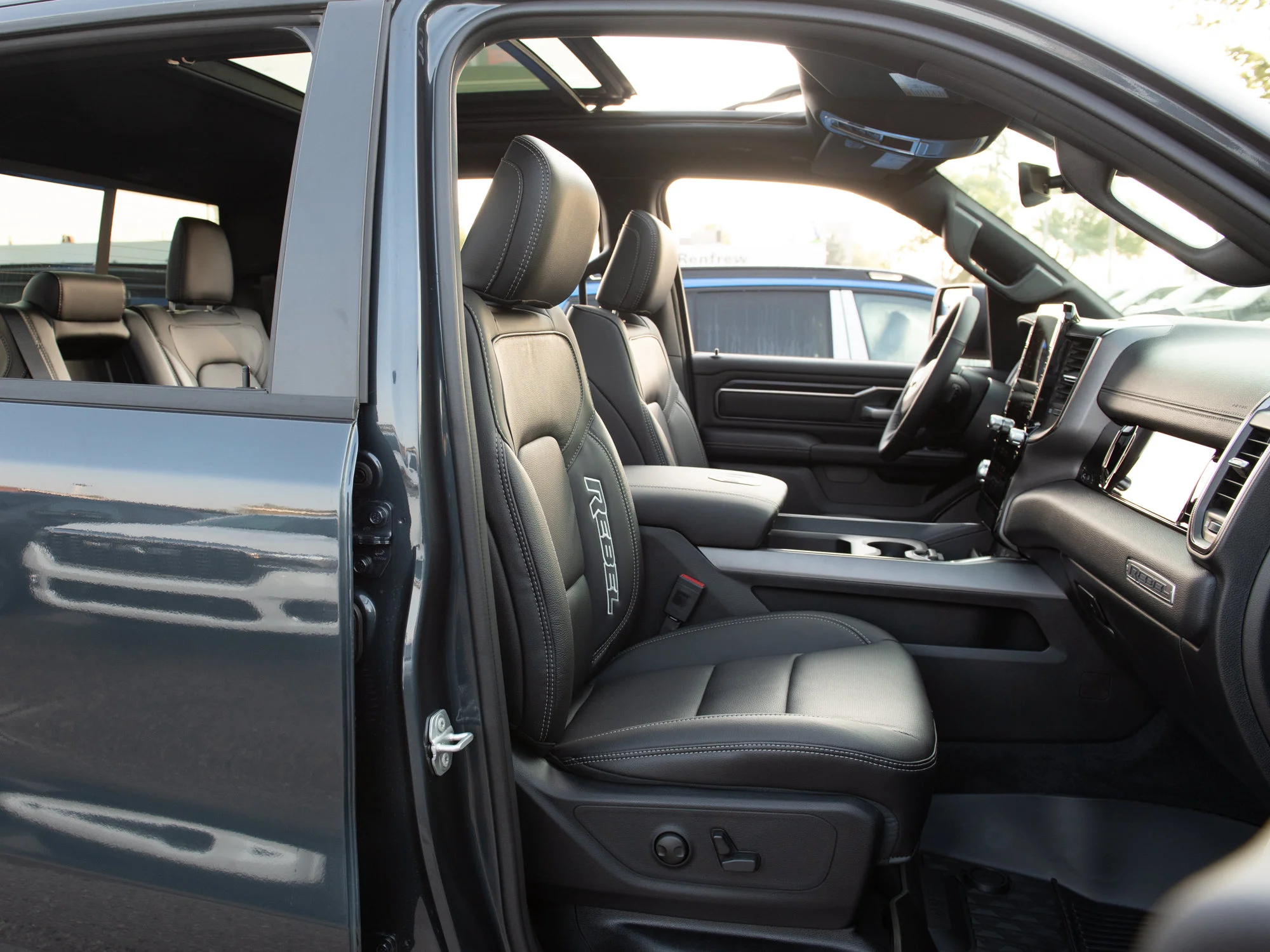 New 2026 Blue RAM Rebel* Crew Cab 4x4, Level 2 Equip Group, Panoramic Sunroof, 33 Inch A/T Tires image 32