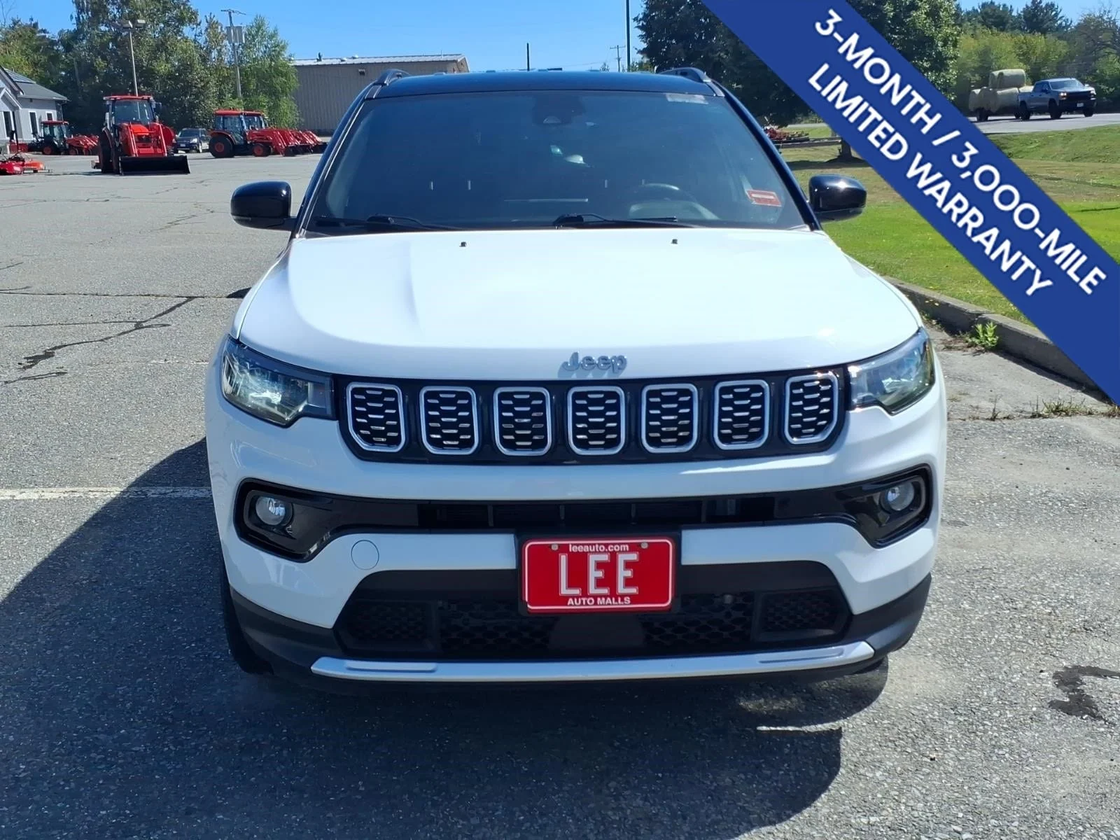 Used 2025 Bright White Clearcoat Jeep Limited image 2