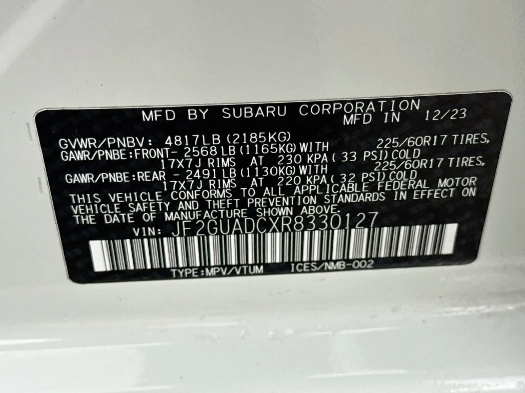 Used 2024 White Subaru Premium image 40