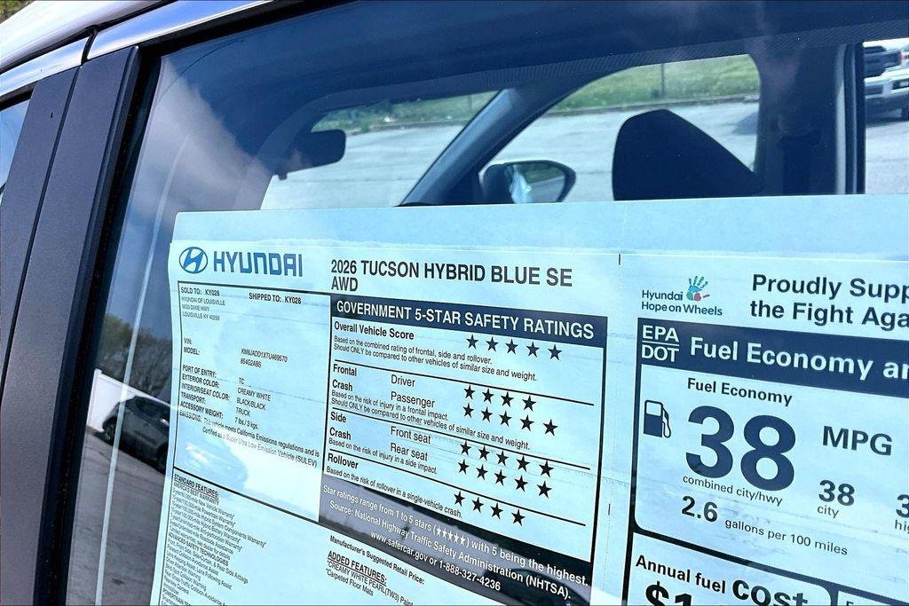 New 2026 Creamy White Pearl Hyundai Blue SE image 14