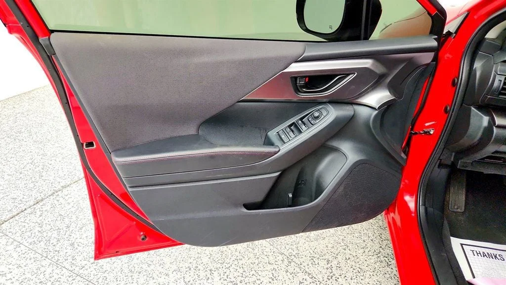 Used 2024 Pure Red Subaru Sport AWD w/ BSD/RCTA, All-Weather & Moonroof Pkg image 11