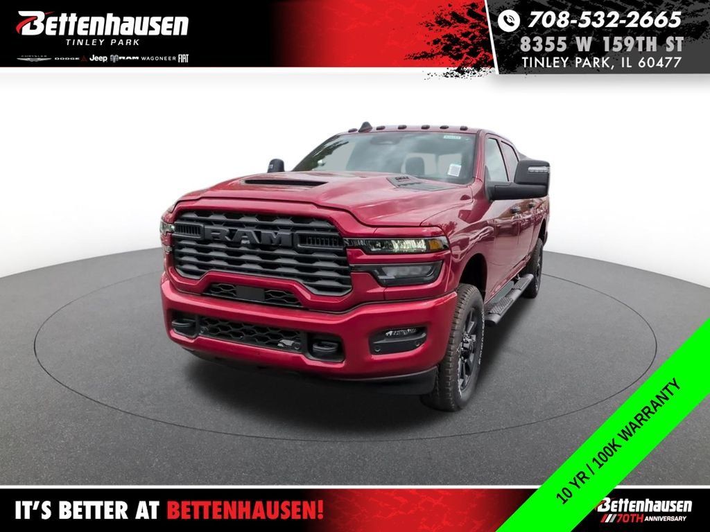 New 2026 Molten Red Pearl-Coat Exterior Paint RAM Black Express image 2
