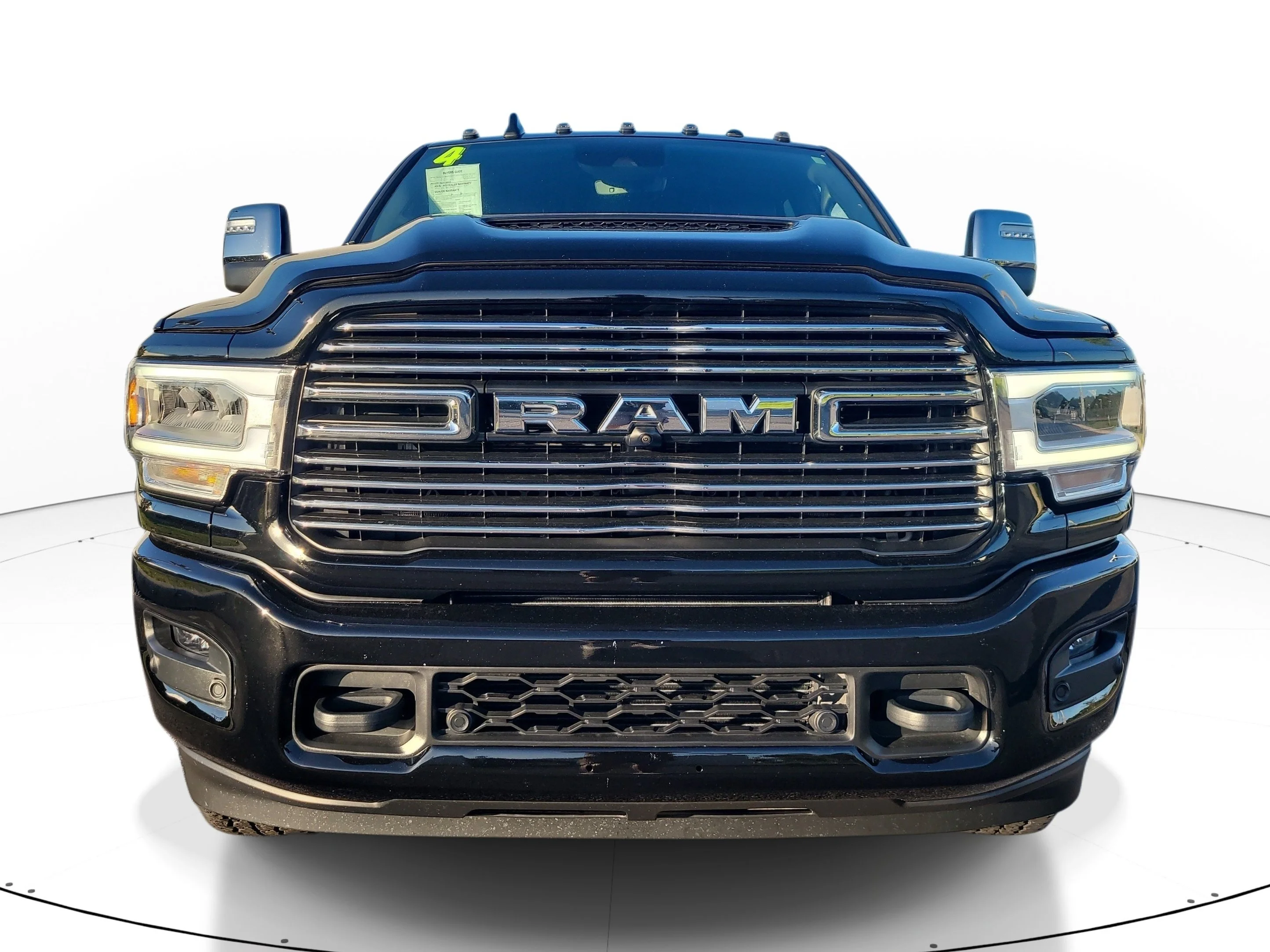 Used 2024 Diamond Black Crystal Pearlcoat Ram Laramie image 2