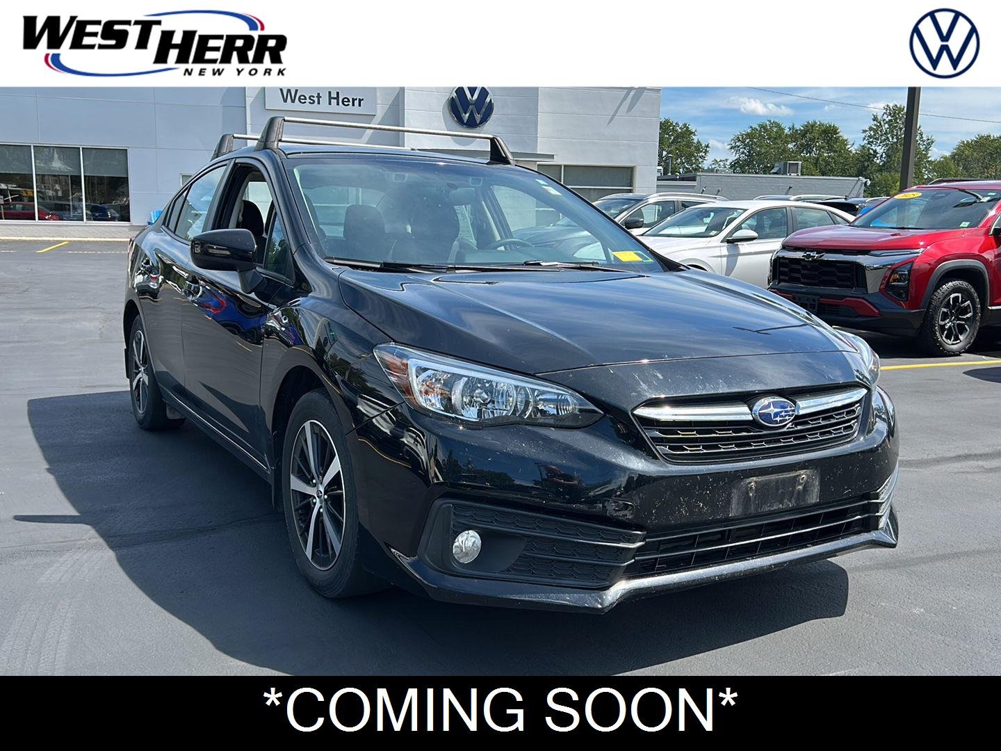 Used 2021 Crystal Black Silica Subaru Premium image 1