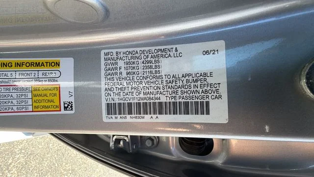 Used 2021 Silver Honda LX image 32
