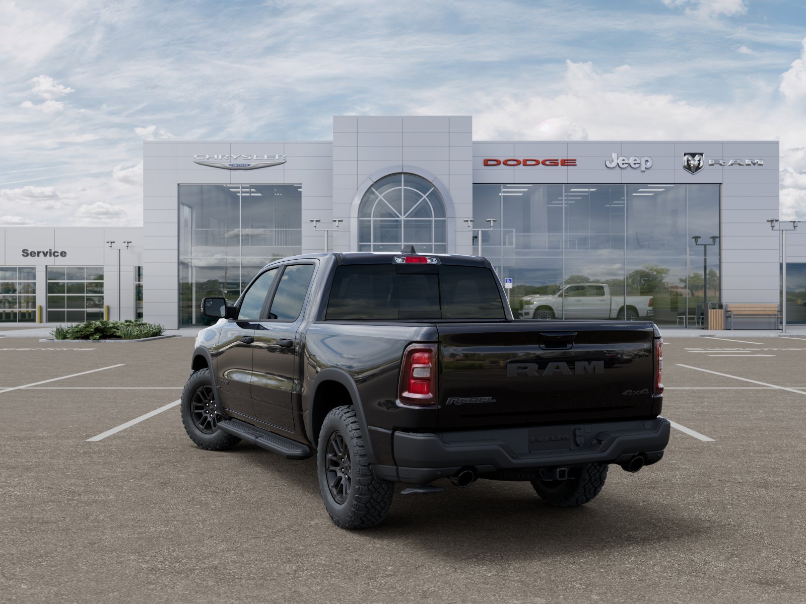 New 2026 Diamond Black Crystal Pearl-Coat Exterior Paint RAM Rebel image 33