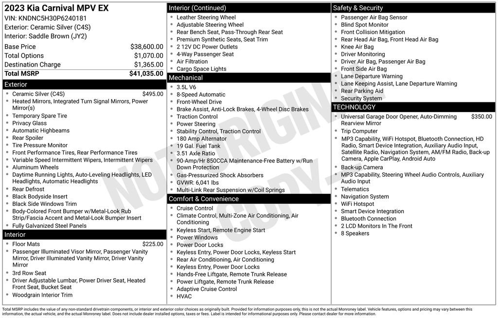 Certified Used 2023 White Kia EX image 2