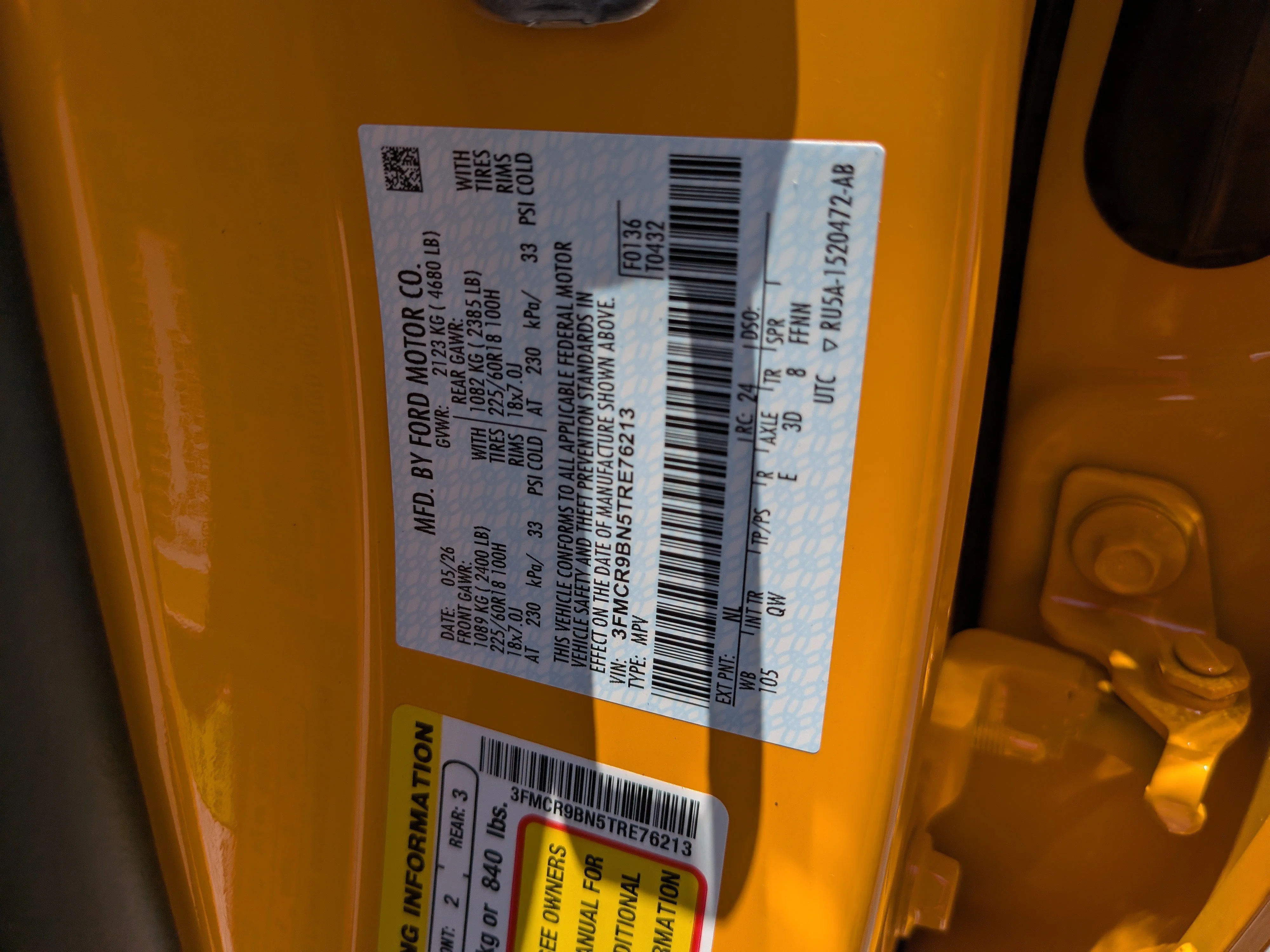 New 2026 Orange Fury Metallic Tri-Coat Ford Big Bend® image 34