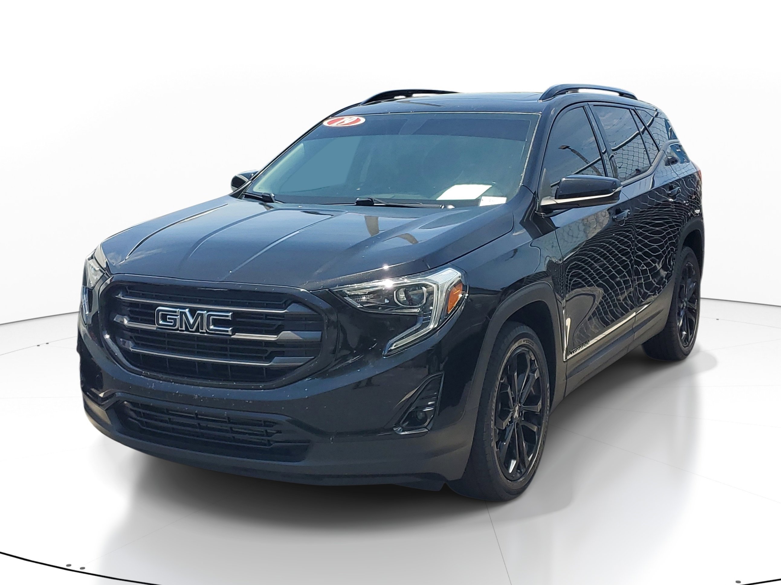 Used 2019 Ebony Twilight Metallic GMC SLT image 2