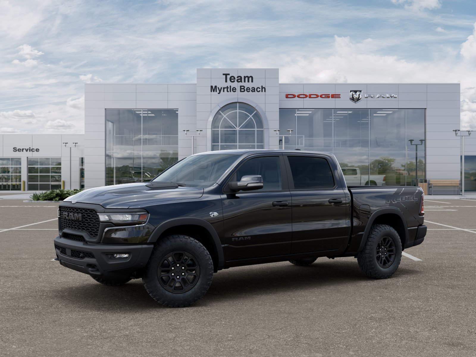 New 2026 Diamond Black Crystal Pearl-Coat Exterior Paint RAM Rebel image 29