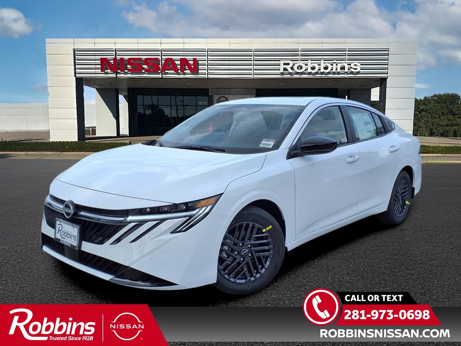 2026 Nissan Sentra SV White at Robbins Nissan