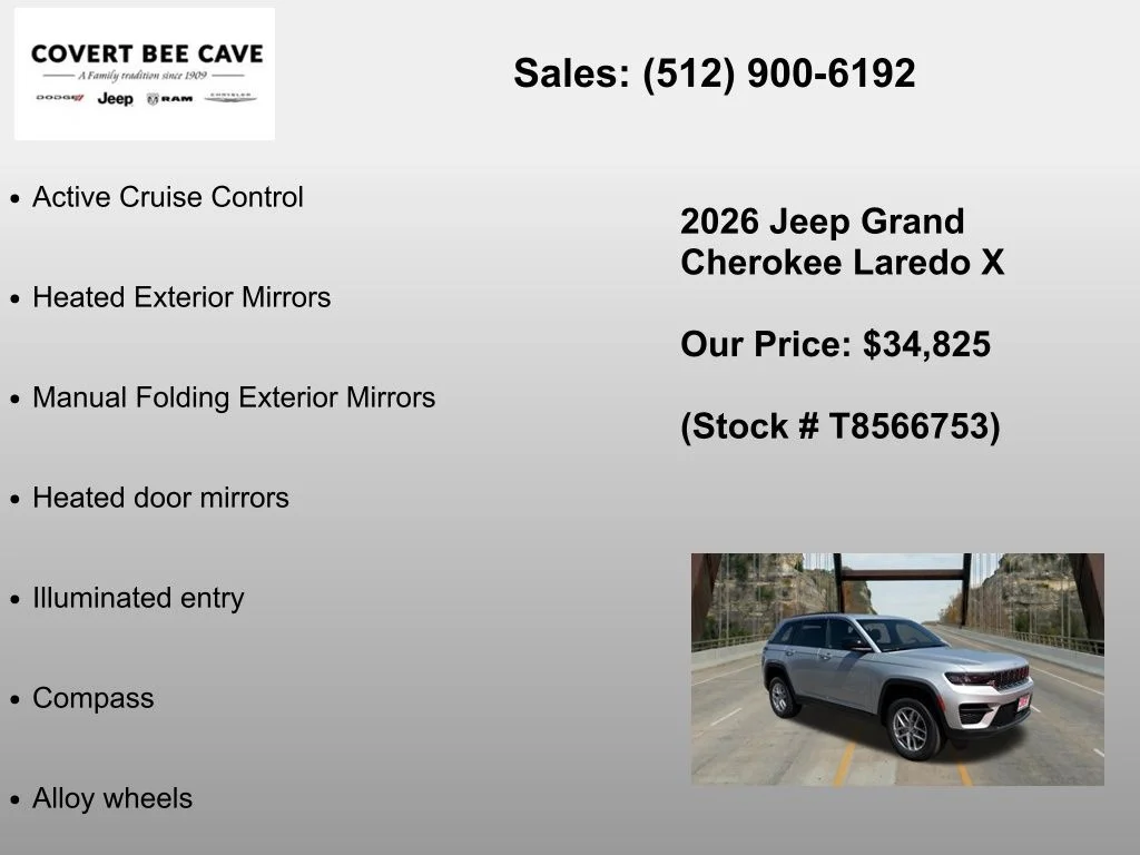New 2026 Silver Zynith Exterior Paint Jeep Laredo X image 12
