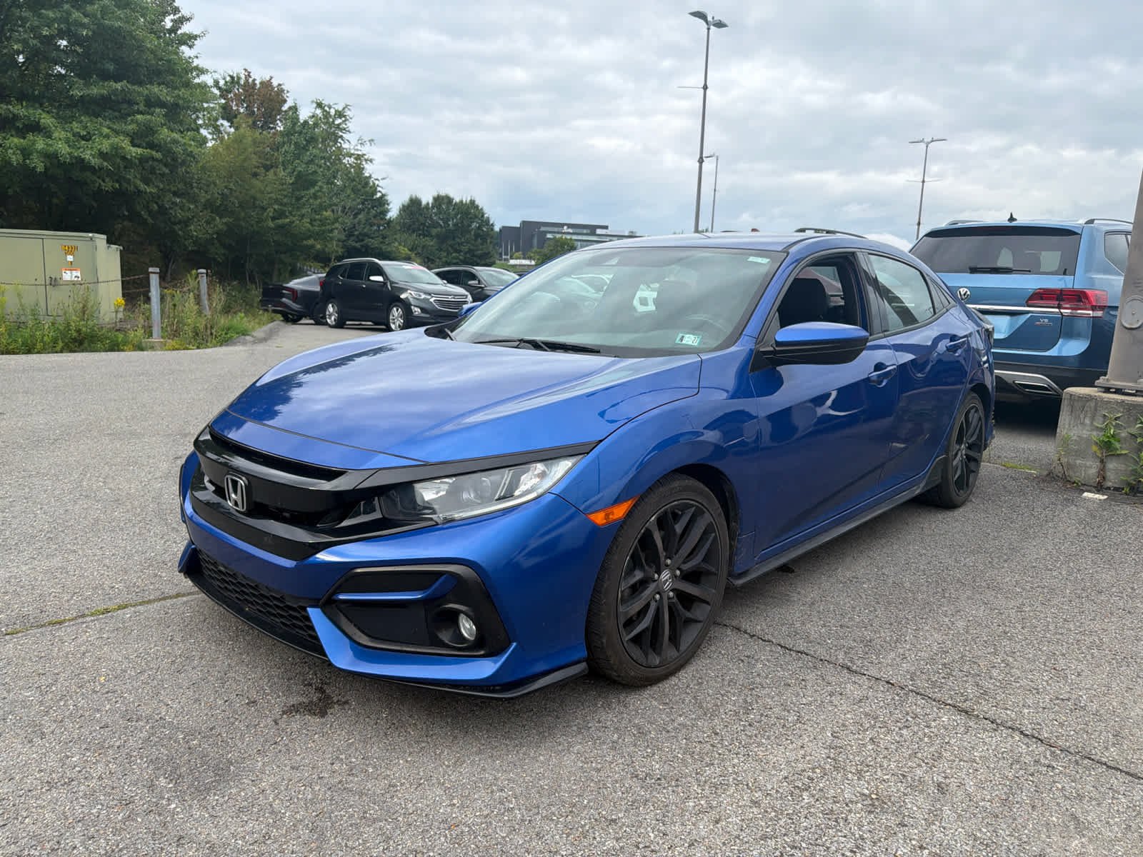 Used 2020 Aegean Blue Metallic Honda Sport image 2