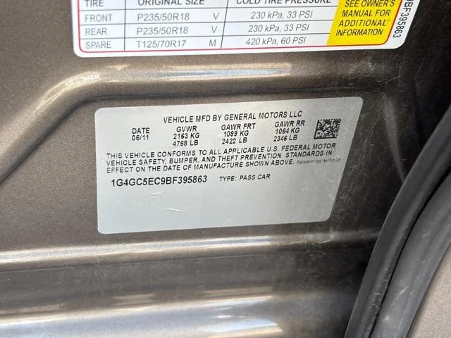 Used 2011 Mocha Steel Metallic Buick  image 21