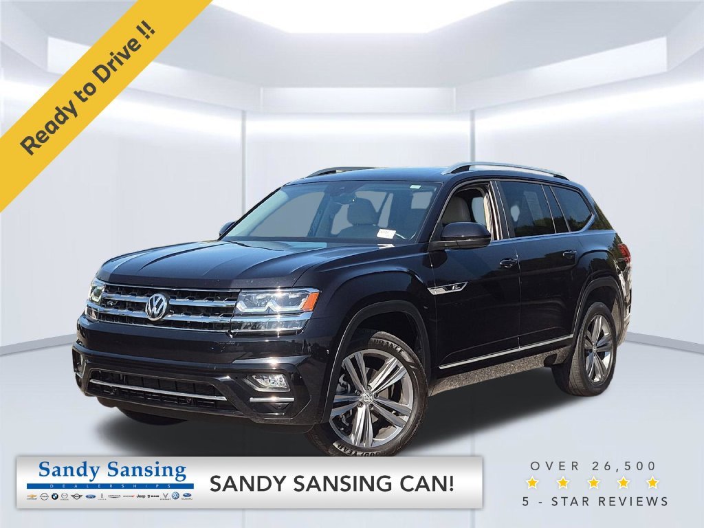 Used 2019 Black Volkswagen 3.6L V6 SEL R-Line image 1