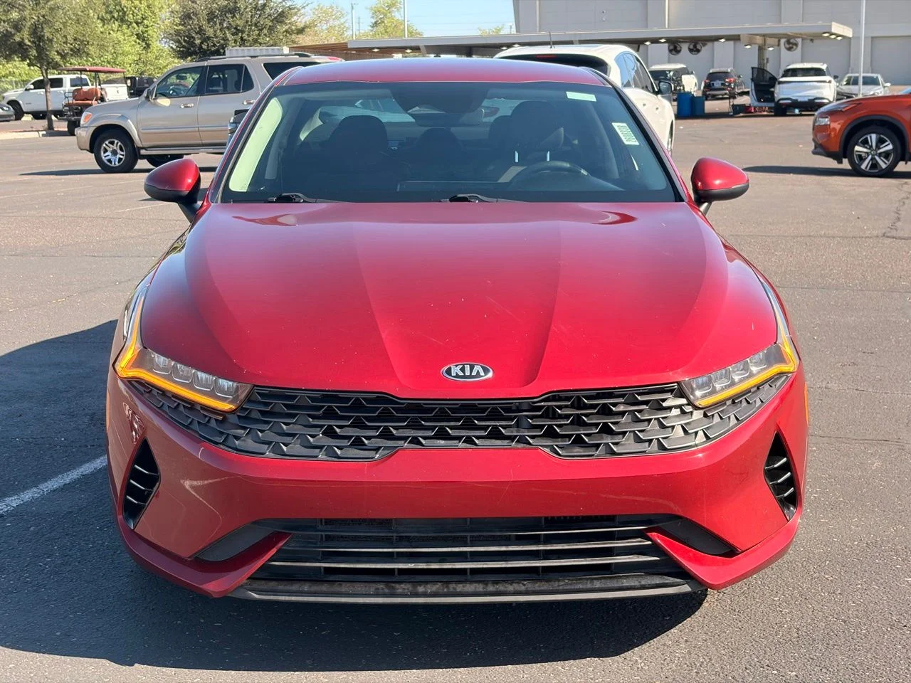 Used 2021 Passion Red Kia LXS image 8