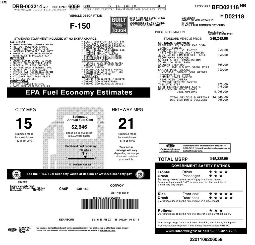 Used 2011 Silver Ford Lariat image 24