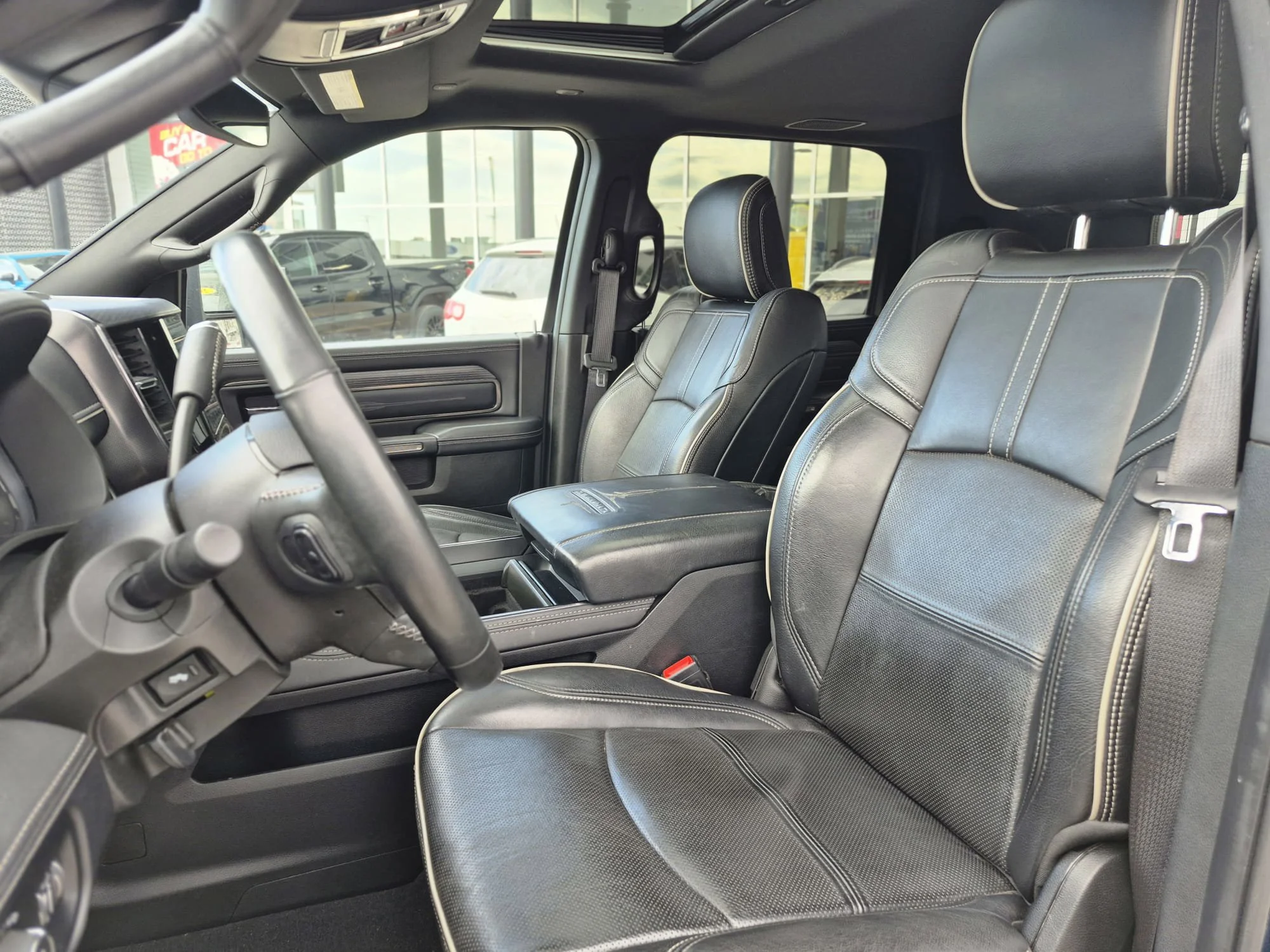 Certified Used 2023 Patriot Blue Pearl Ram Limited 4x4*6.7L Cummins Diesel | Adaptive Cruise | Remote Start | Nav | 360 Cam | Cooled Leather image 8