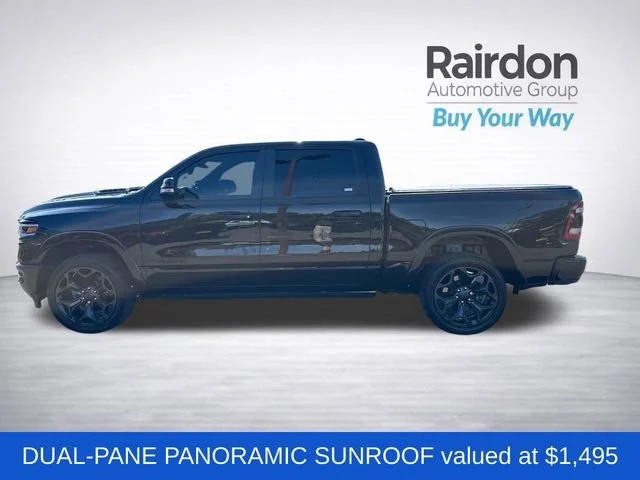 Used 2021 Diamond Black Crystal Pearlcoat Ram Limited image 4