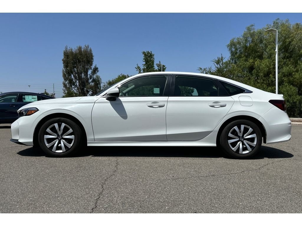 Certified Used 2025 Platinum White Pearl Honda 4D LX image 2