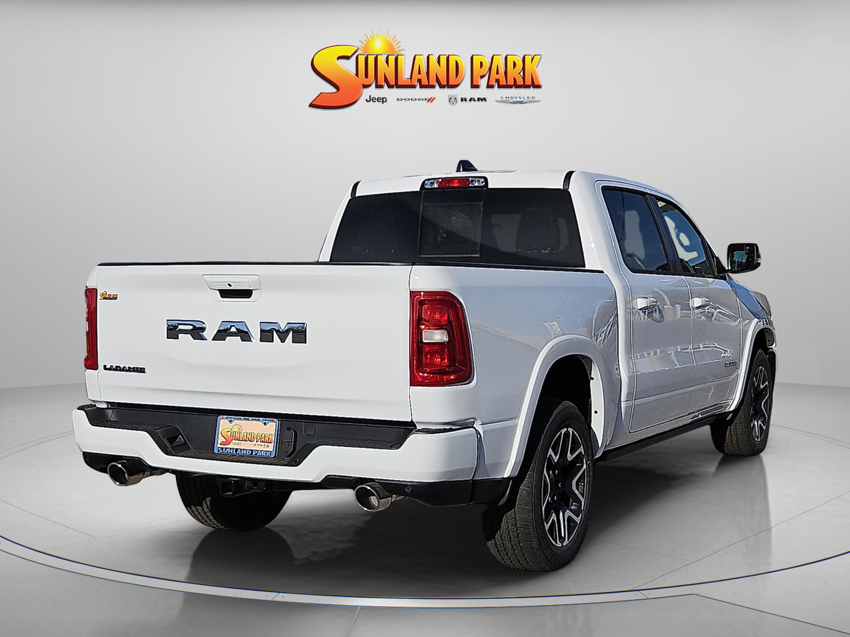 New 2026 Bright White Clear-Coat Exterior Paint RAM Laramie image 3