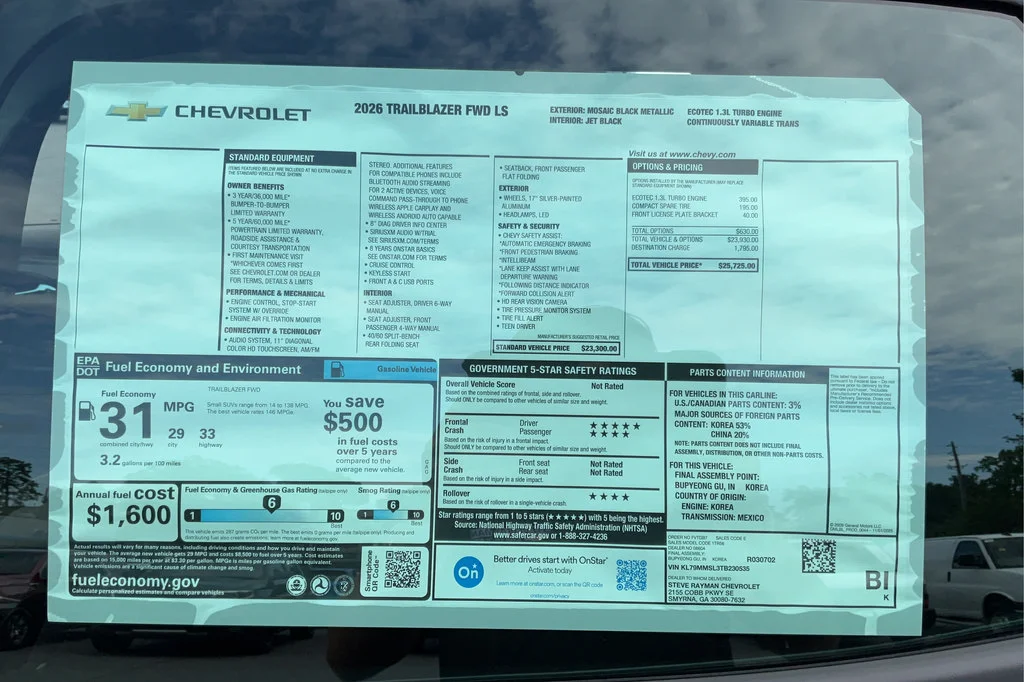 2026 Chevrolet Trailblazer LS - Photo 22