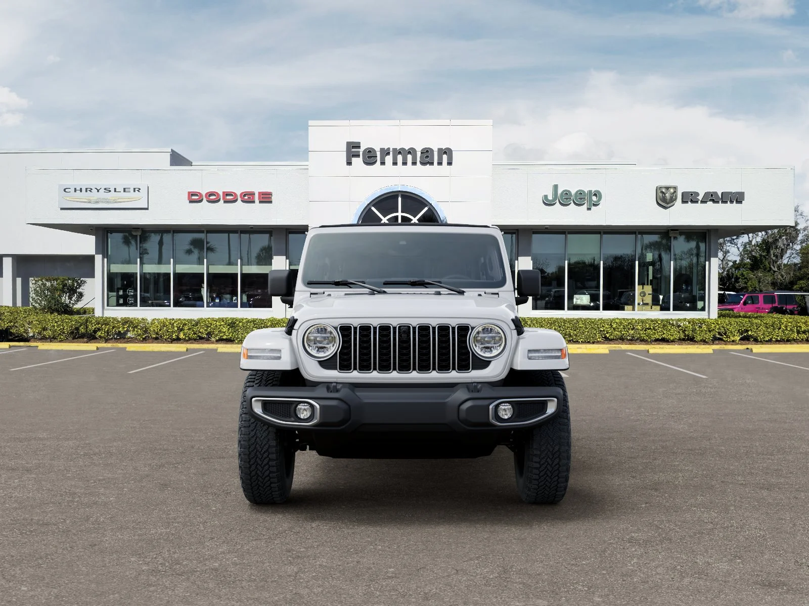 New 2026 Bright White Clear-Coat Exterior Paint Jeep Sahara image 6