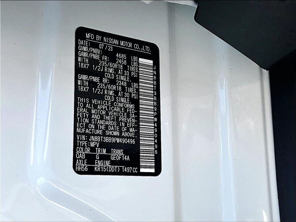 Used 2023 White Nissan SV image 35