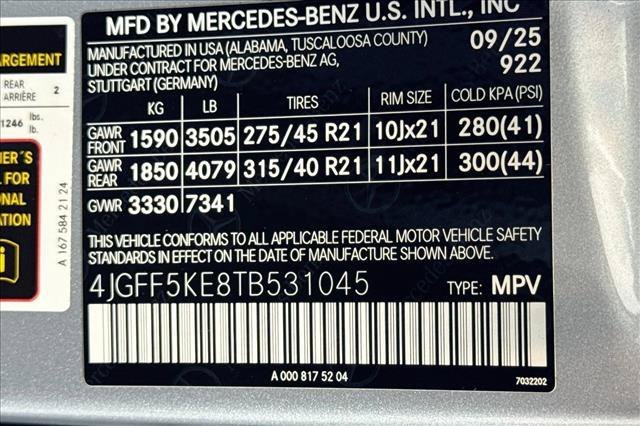 New 2026 Cirrus Silver Metallic Mercedes-Benz GLS 450 image 58