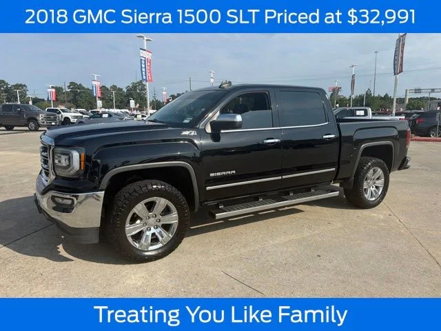 Used 2018 Onyx Black GMC SLT image 1