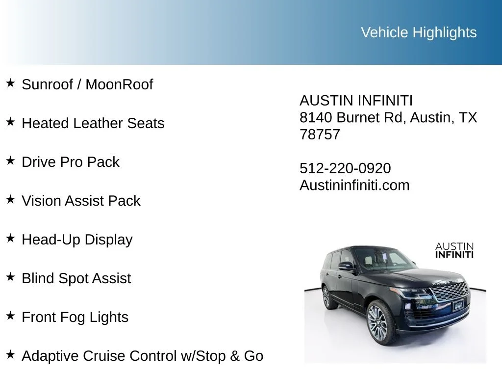 Used 2019 Black Land Rover 3.0L V6 Supercharged HSE image 9