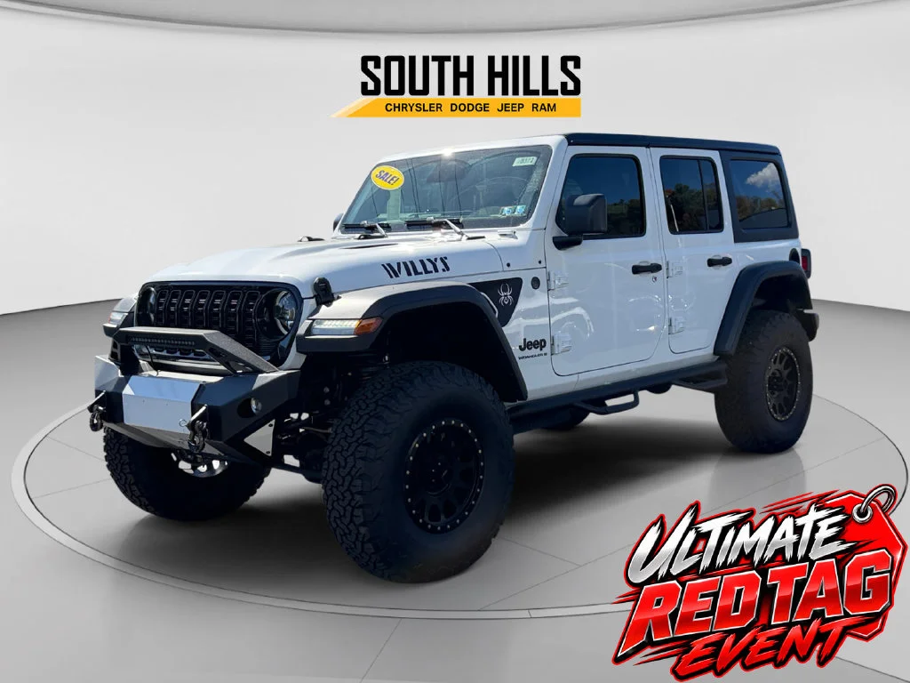 New 2026 Bright White Clear-Coat Exterior Paint Jeep Black Widow image 1