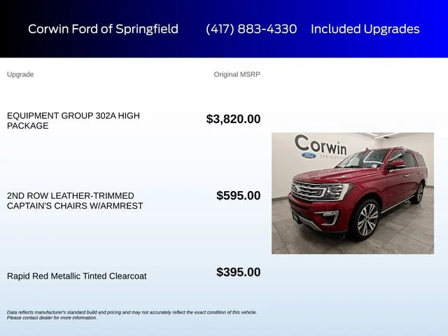 Certified Used 2021 Rapid Red Metallic Tinted Clearcoat Ford Limited image 6