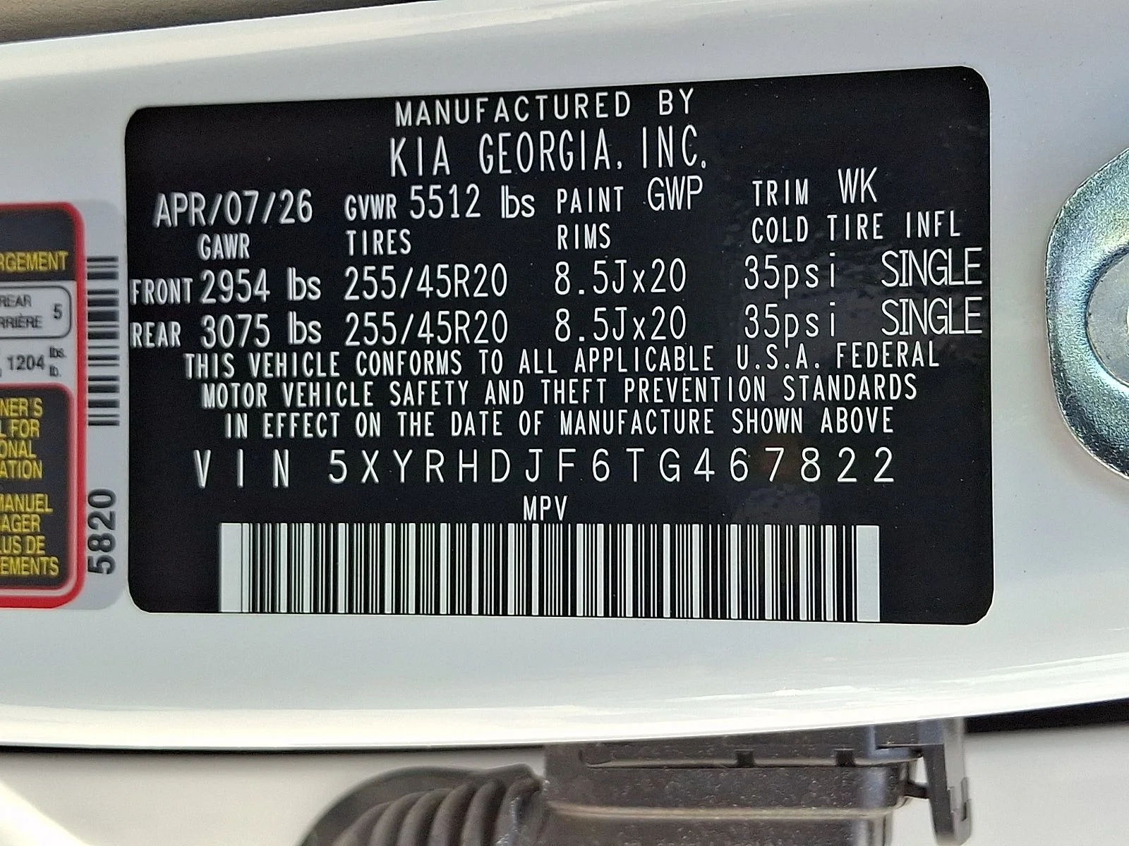 New 2026 White Kia EX image 21