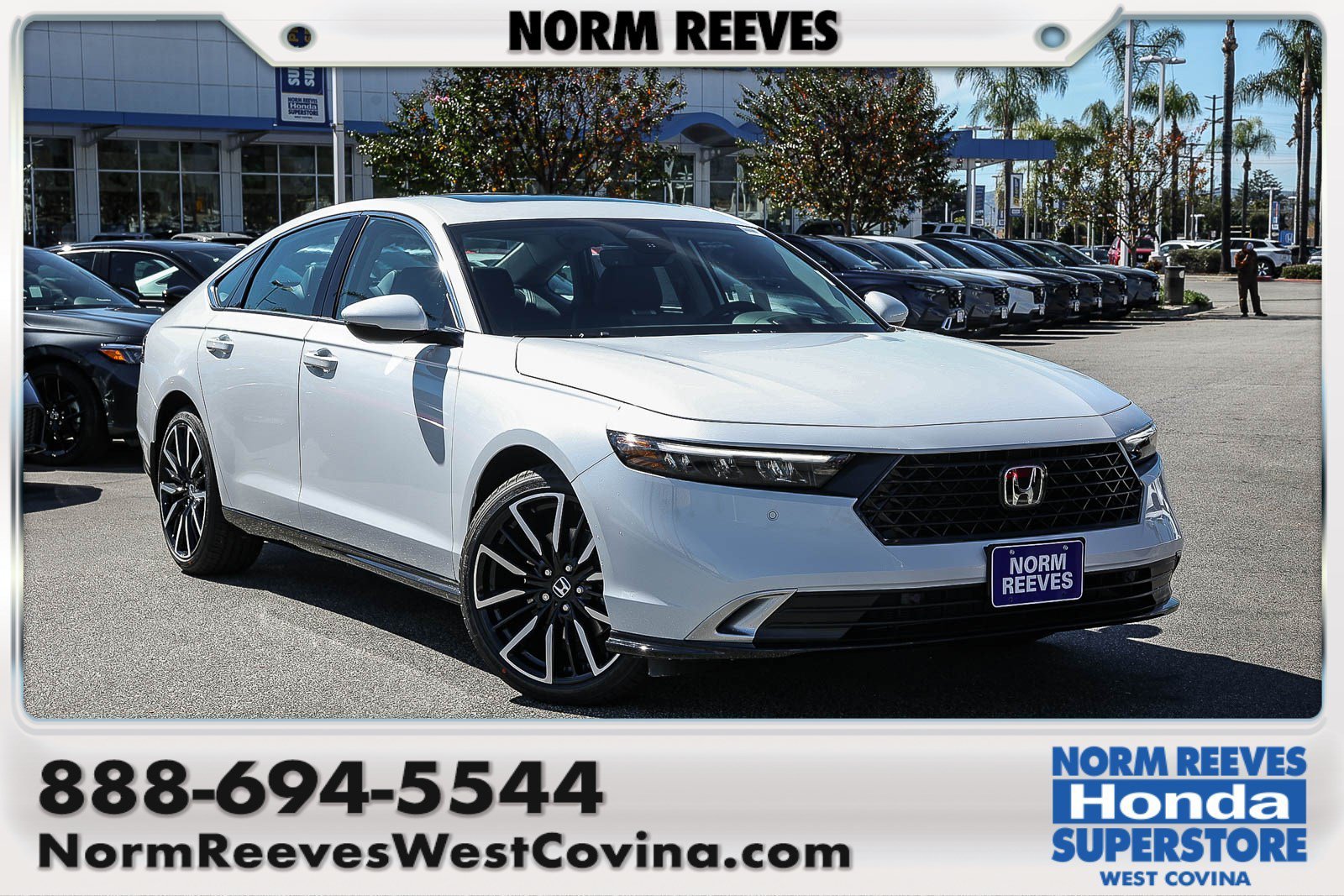 New 2026 Platinum White Pearl Honda Touring Sedan image 1